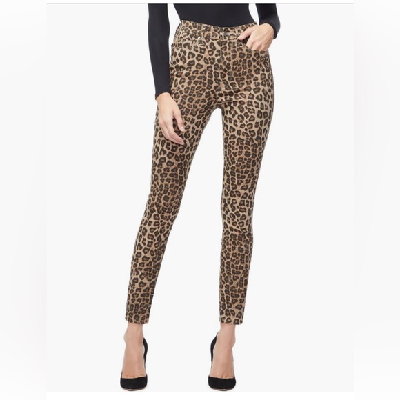 Good American Denim - Good America Good Waist Leopard Print Skinny Jeans Size 16